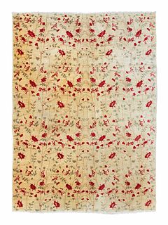 A Floral Patterned Wool Rug
Approx. 14 feet x 10 feet.