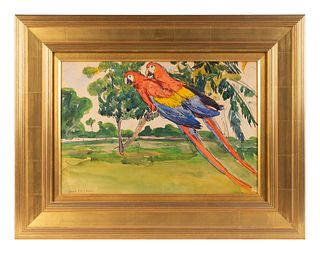 Jane Peterson
(American, 1876-1965)
Two Macaws
