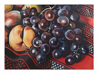 Lowell Nesbitt
(American, 1933-1993)
Peach and Grapes, 1978