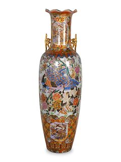 A Japanese Porcelain Floor Vase
Height 60 inches.