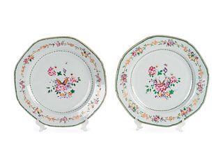 A Pair of Chinese Export Porcelain Plates
Diameter 9 inches.