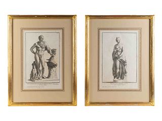 A Pair of Italian Engravings Depicting Classical Sculptures
Sight 14 x 9 inches.