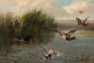Arthur Fitzwilliam Tait (1819-1905) Duck Shooting