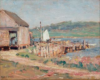 Frank Alfred Bicknell (1866-1943) Old Fish Wharf - Cape Cod