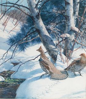Aiden Lassell Ripley (1896-1969) Grouse on a Winter's Morning