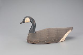 Turned-Head Canada Goose Decoy, H. Blanton Saunders (1910-1982)