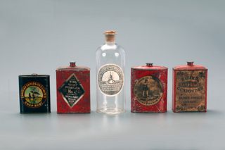 Five Powder Containers 