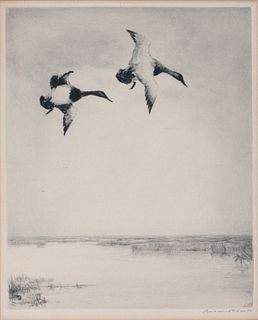 Roland H. Clark (1874-1957) Two Etchings