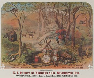 DuPont Gun Powder Advertising Poster 