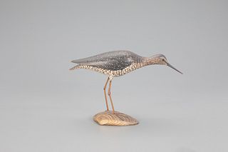 Reaching Greater Yellowlegs on a Clamshell Base, A. Elmer Crowell (1862-1952)