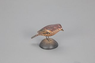 Miniature Purple Finch, A. Elmer Crowell (1862-1952)