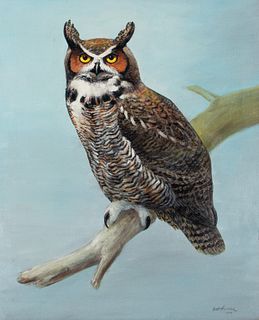 Robert W. Hines (1912-1994) Great Horned Owl