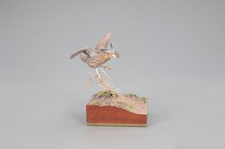 Miniature Greater Prairie Chicken, Pat Godin (b. 1953)
