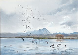 John Cyril Harrison (1898-1985) Lake Nyvatin - Iceland