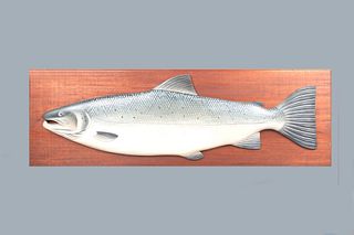 Atlantic Salmon Carving George Strunk (b. 1958)