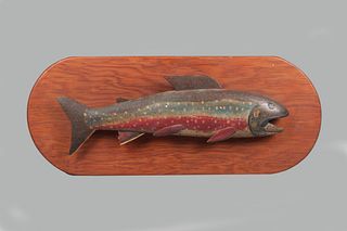 Two Folky Trout Carvings 