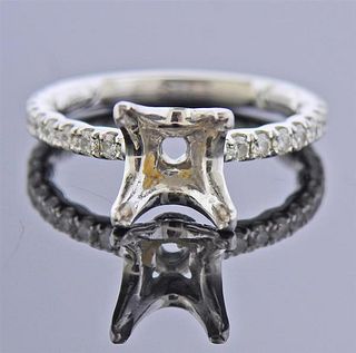 A. Jaffe 18K Gold Engagement Ring Setting