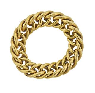 Pomellato 18K Gold Chain Ring