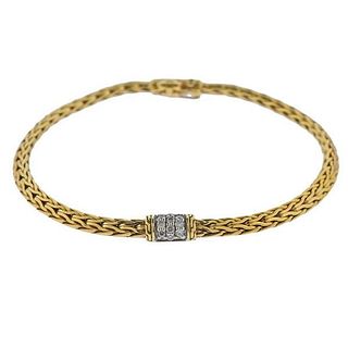 John Hardy 18K Gold Diamond Bracelet