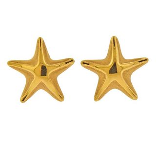 Carrera Y Carrera 18K Gold Starfish Stud Earrings