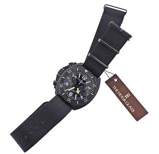 Chronograph Suisse Black Steel Watch