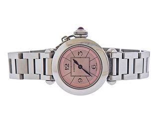 Cartier Pasha Pink Dial Lady&#39;s Watch 2973