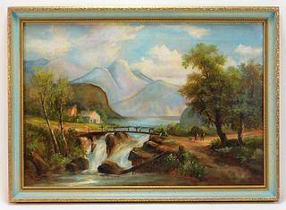 19th Century American School Landscape Painting