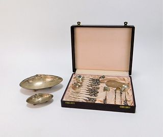 18PC Silver Serving and Accessory Group