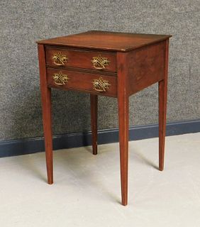 19C Cherry & White Pine Sewing Table