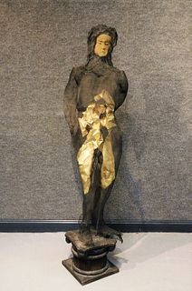 Modern Surrealist Nude Woman Sculpture