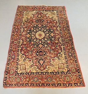 Middle Eastern Botanical Carpet Rug