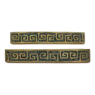 Brass and Enamel Cabinet Pulls by Pepe Mendoza