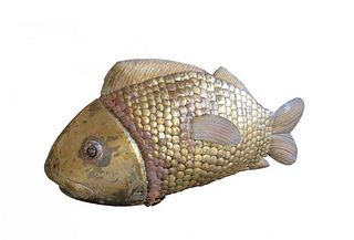 Brass Fish Sculpture by Sergio Bustamante #96/100