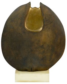 Unknown Artist (American, 20th Century) Modernist Bronze Sculpture
