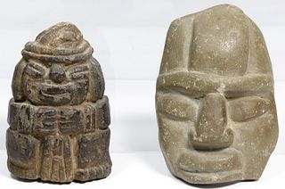 Chontal Mayan Style Stone Carvings