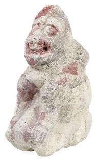 Pre-Columbian Mayan Stucco Figurine