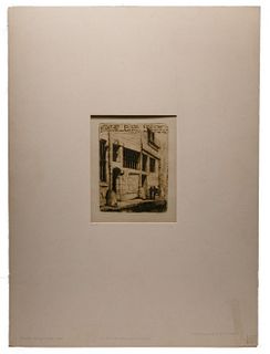 Charles Meryon (French, 1821-1868) 'La Rue des Mauvais Garcons' Etching
