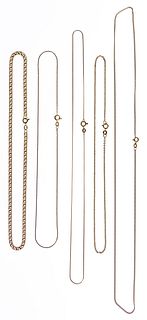 18k Yellow Gold Necklace Assortment
