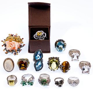 Designer Sterling Silver Ring Assortment