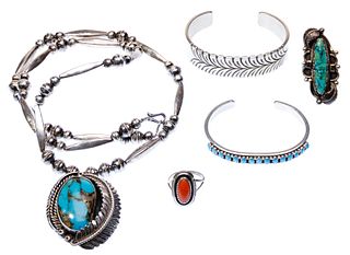 Native American Sterling Silver Jewelry Assortment