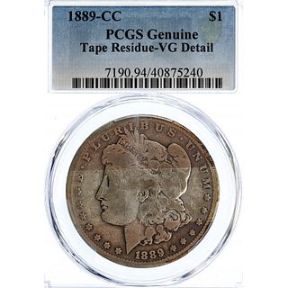 1889-CC $1 VG Details PCGS