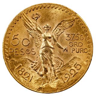 Mexico: 1925 50 Peso Gold