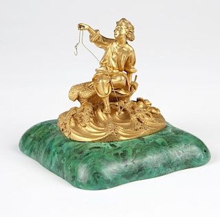A Russian gilt bronze figure