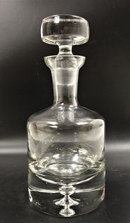 Vintage Glass Decanter & Stopper