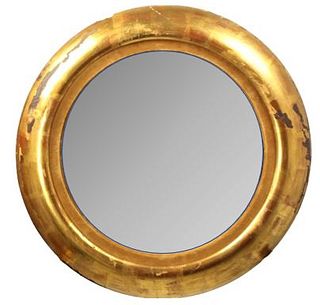 Round Gilt Mirror
