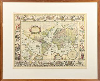 Christopher Columbus Map of 1492 America