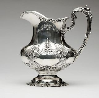 A sterling silver ''Francis I'' water pitcher