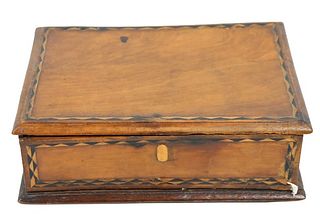 Antique Inlaid Wooden Box