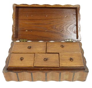 Wooden Multi-Compartment Box