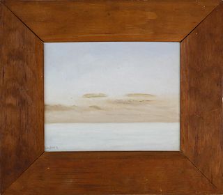 Richard Beer (1893-1959) Scarce Oil on Board "Tranquil Dunes"